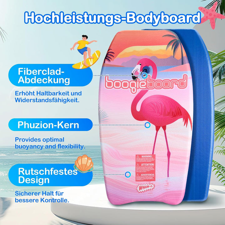 Wham-O Bodyboard – stabiles Boogie Board mit Fiberclad-Beschichtung und Phuzion-Kern für den Einsatz