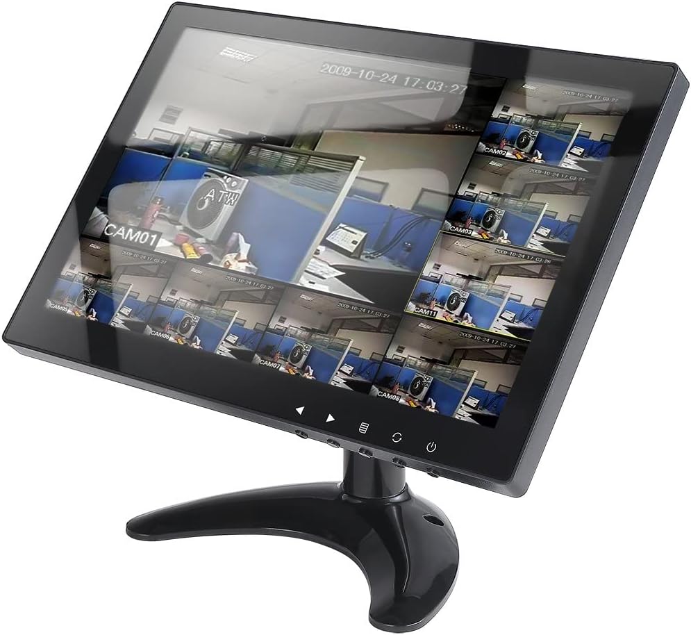 10,1 Zoll CCTV Monitor IPS LCD HDMI Farbbildschirm 1280 x 800 breiter Betrachtungswinkel mit AV/VGA/