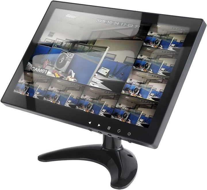 10,1 Zoll CCTV Monitor IPS LCD HDMI Farbbildschirm 1280 x 800 breiter Betrachtungswinkel mit AV/VGA/