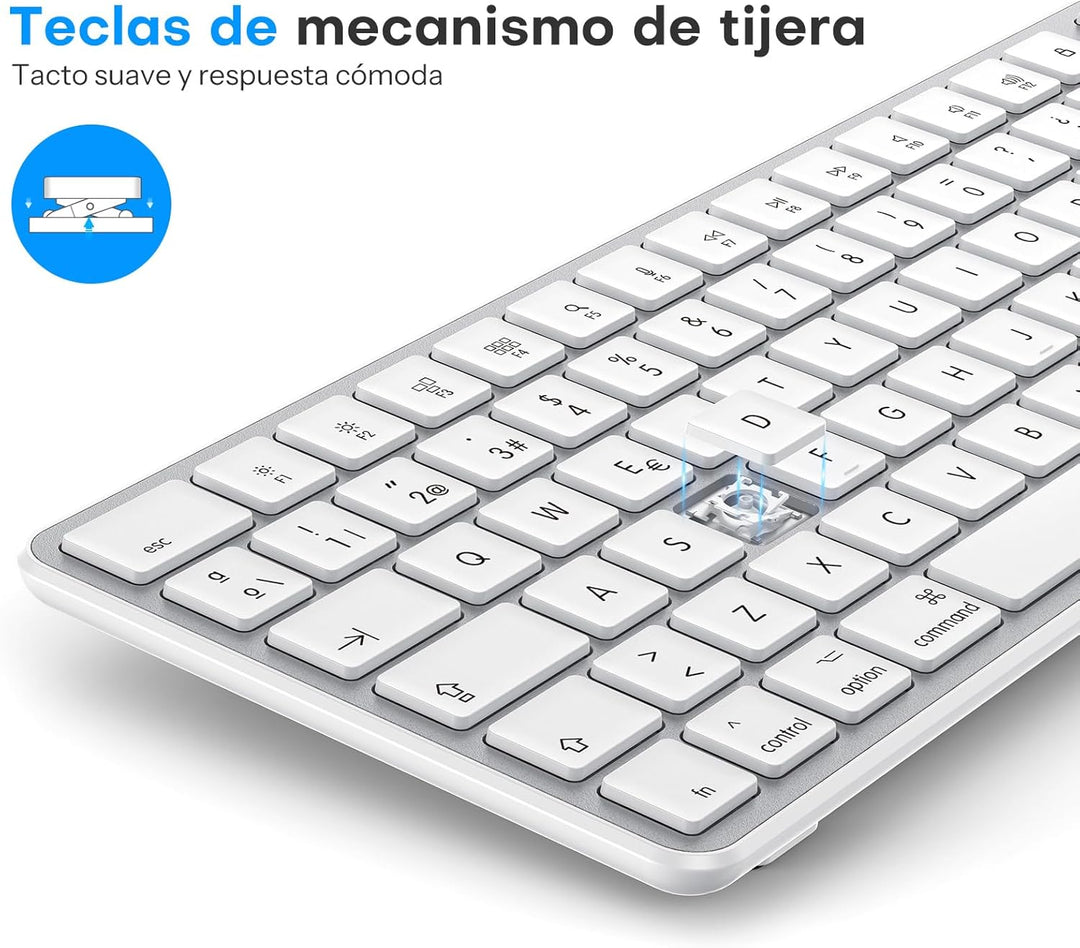 OMOTON Kabellose Bluetooth-Tastatur und Maus für Mac (MacBook Air/MacBook Pro/iMac/iMac Pro), wieder