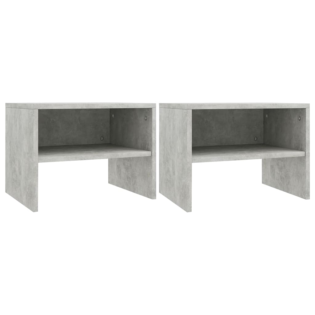 Nachttische 2 STK mit Offenen Fach für Wohnzimmer, Eingangsbereich und Flur, Couchtisch, Telefontisc
