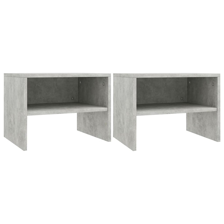 Nachttische 2 STK mit Offenen Fach für Wohnzimmer, Eingangsbereich und Flur, Couchtisch, Telefontisc