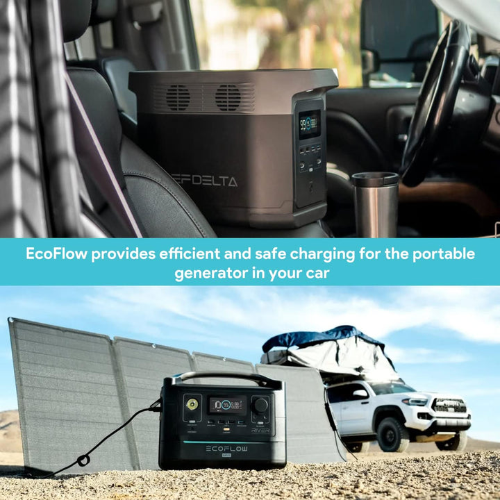 KFD XT60 KFZ-Ladekabel Auto Ladegerät für Ecoflow Delta 2 River Tragbare Powerstation, ALLPOWERS R15