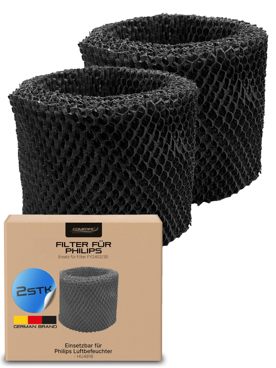 Comedes Ersatzfilter für Philips HU4816 Luftbefeuchter | kompatibel mit FY2402/30 Originalfilter | h