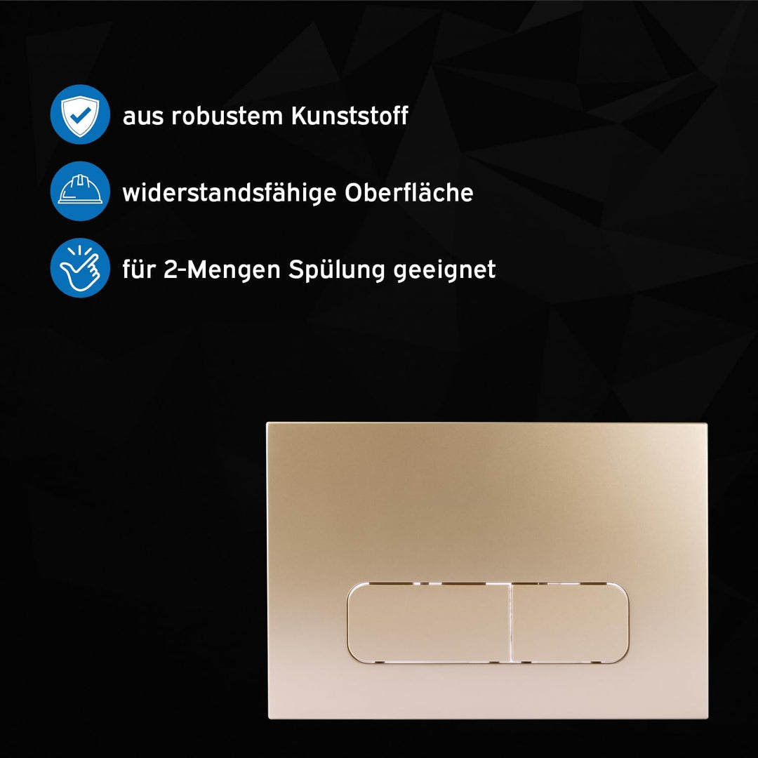 kör4u Betätigungsplatte für Geberit Spülkasten Sigma UP300, UP320 und Delta UP100, abgerundete Taste