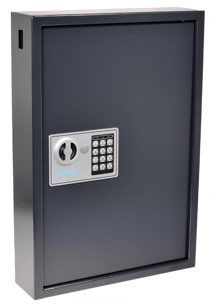 Pavo 8033911 Schlüssel-Kasten/Schrank/Tresor, High security mit elektronische Sicherung, 50 Haken mi