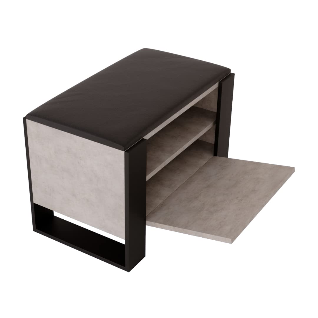 MRBLS Schuhschrank mit Sitzbank - Modernes Design & Robuste Qualität – Schuhregal Geschlossen Schuhb