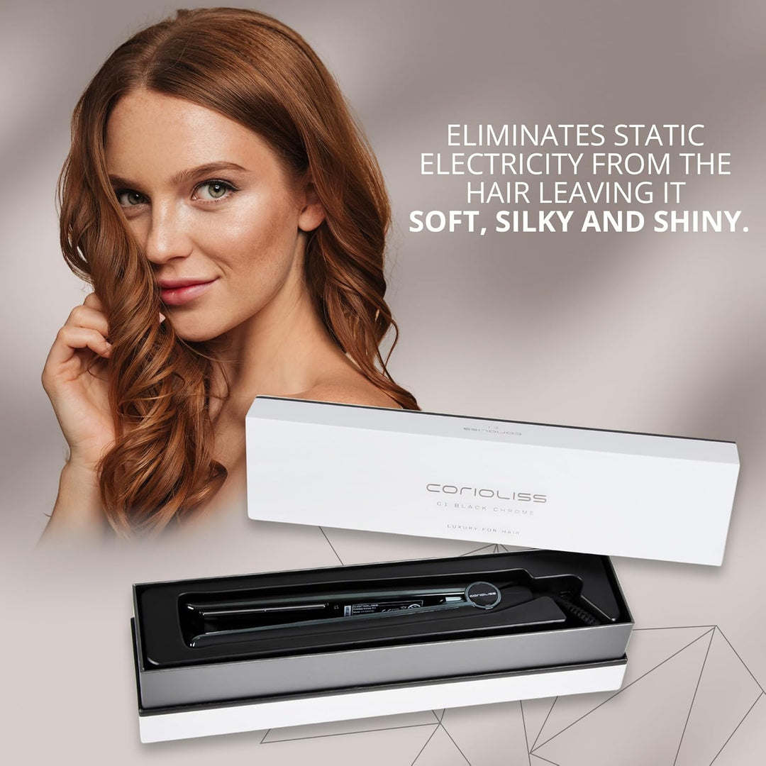 Corioliss C1 | Haarglätter für Frauen | Titanplatten und Curling für feines Haar | Professionelles E