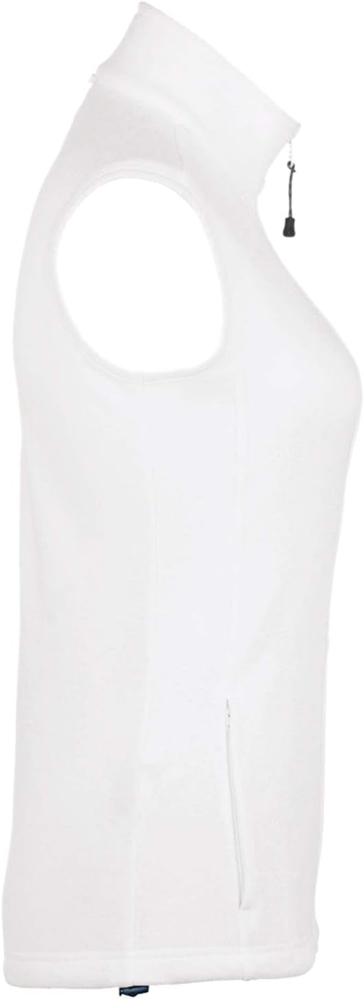 HAKRO Damen-Fleeceweste Ottawa XXL Weiss, XXL Weiss