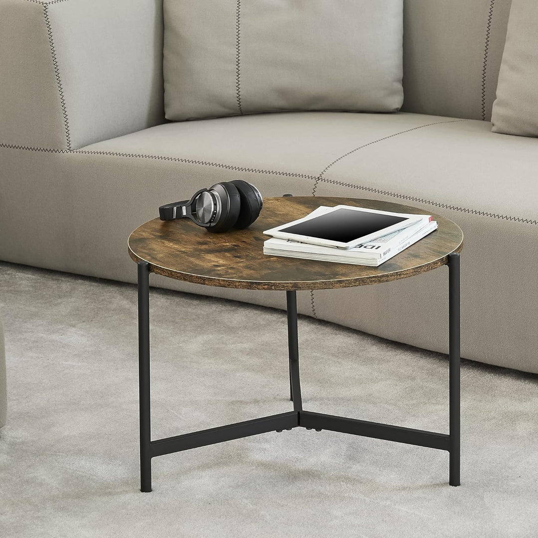 [en.casa] Couchtisch Køge Satztisch Wohnzimmertisch für Schlafzimmer Wohnzimmer mit Metallgestell ru