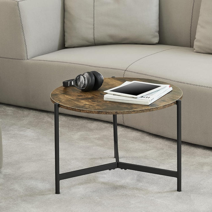 [en.casa] Couchtisch Køge Satztisch Wohnzimmertisch für Schlafzimmer Wohnzimmer mit Metallgestell ru