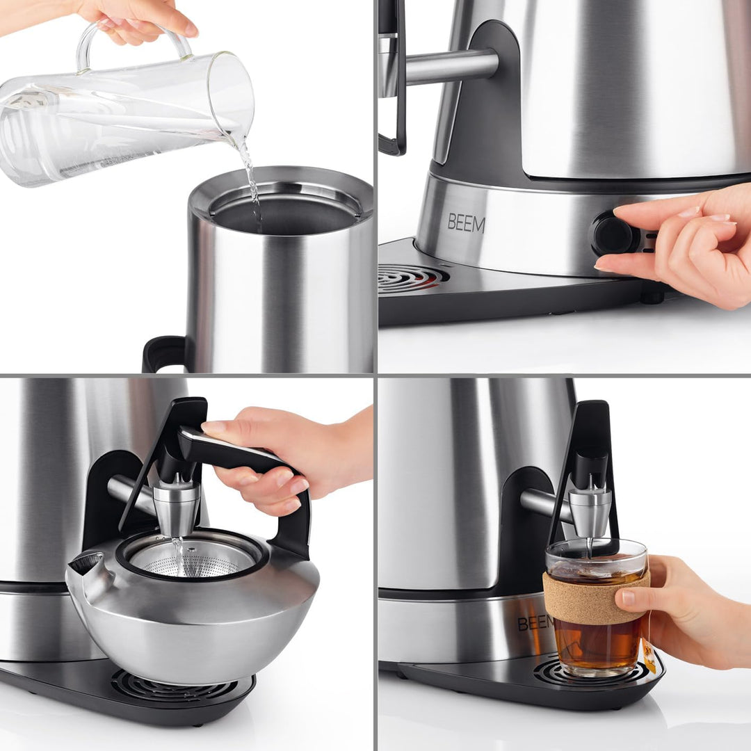 BEEM AMIRA Samowar | 10L Wasserbehälter, Induktionstechnologie, automatischer Leerlaufschutz & stilv