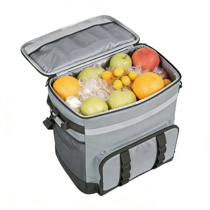 Robuste Kühltasche mit integrierten Rollen,mit Rädern & Griff, grosses Volumen - 35L Rollkühltasche