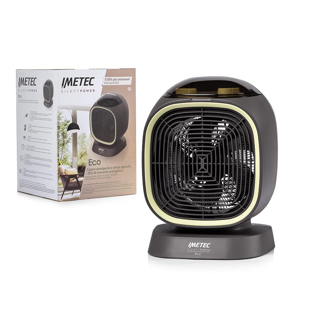 Imetec Silent Power Eco Stille thermoventilator met Eco-technologie, 2100 W, met antivriesfunctie, i