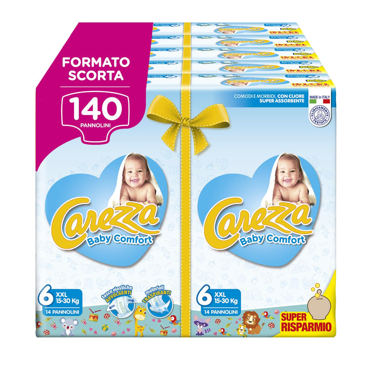 Carezza Baby Comfort XXL | Grösse 6 (16-30 kg) | 140 Windeln