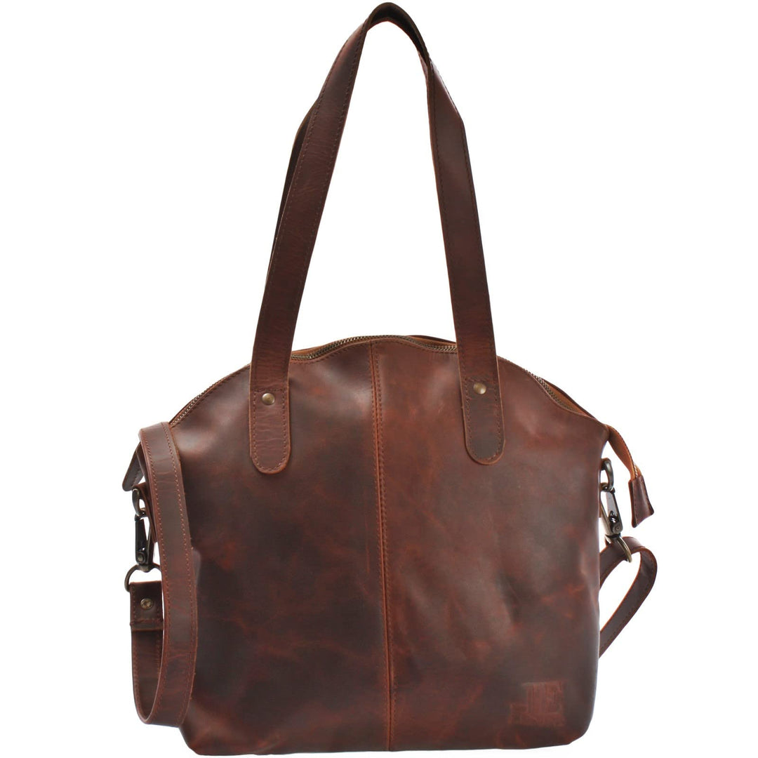 LECONI Shopper Schultertasche Damen Handtasche Ledertasche Natur Henkeltasche aus Leder Damentasche
