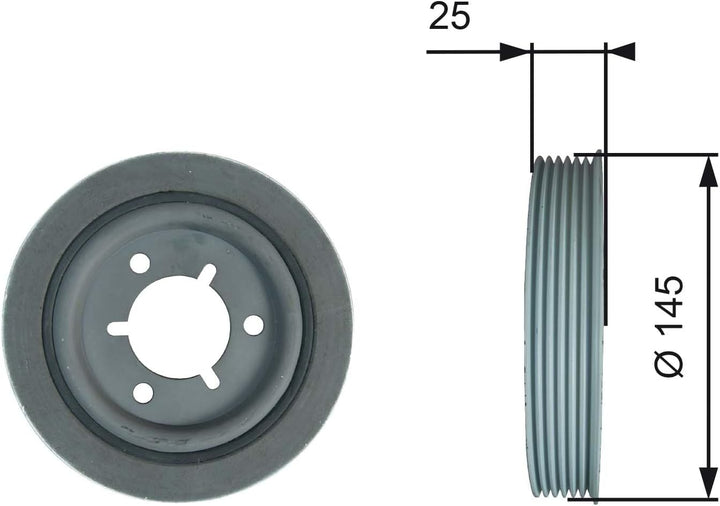 GATES Torsionsschwingungsdämpfer TVD1056