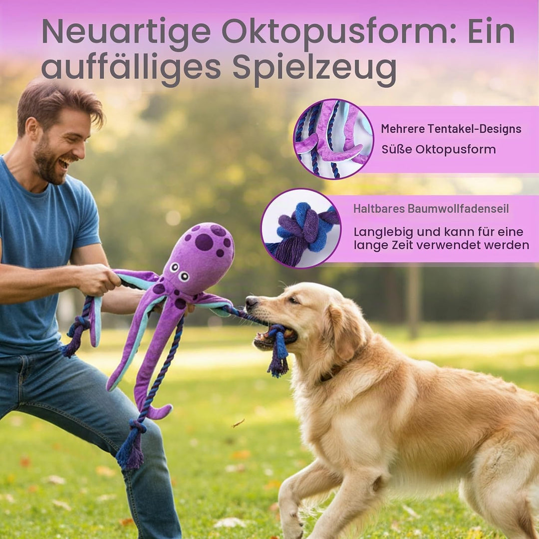 Baumwollseil interaktives Spielzeug kein stopfendes Crinkle-Plüsch-Hundespielzeug Hunde-Quietschspie