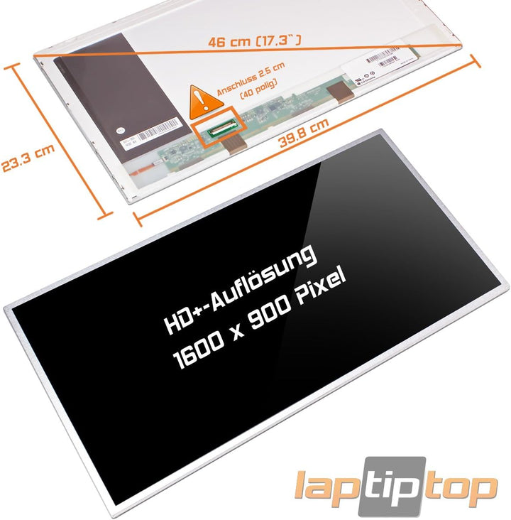 Laptiptop 17,3" LED Display Glossy passend für Chimei N173FGE-L13 REV C1