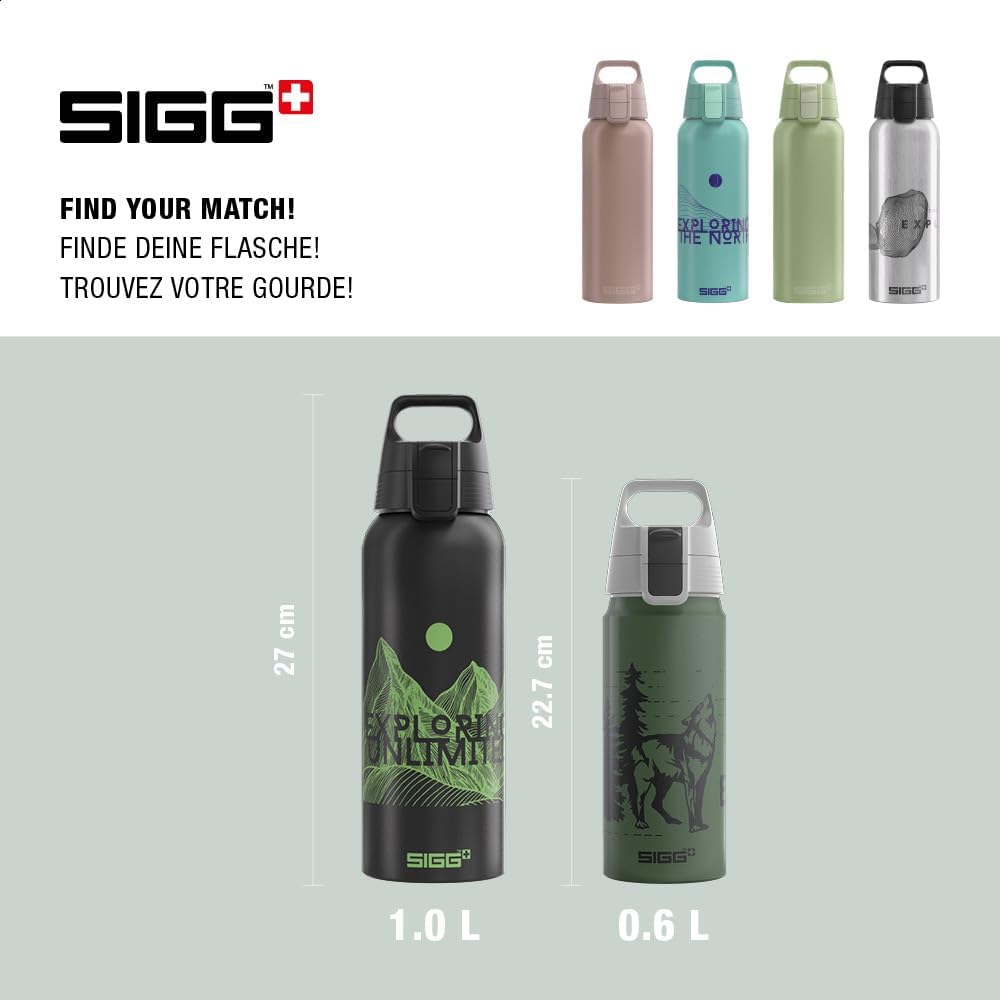 Sigg - Alu Trinkflasche - WMB ONE - Made in Switzerland - ClimatePartner Zertifiziert - Kohlensäure