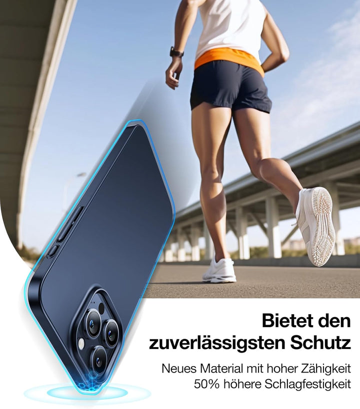 TORRAS Ultra Dünn für iPhone 15 Pro Hülle für MagSafe [Nr. 1 Magnetkraft] Extrem Stossfest Kratzfest