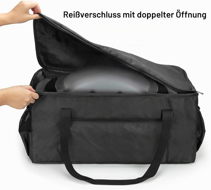SAMDEW Draussen Grill Abdeckung Kompatibel mit Weber Q1000 Q1200 Gas Grill, Tragbare Tisch Grill Abd