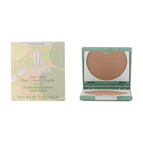 CLINIQUE Stay Matte Sheer Powder 04-Stay Honey 7.6 Gr 04-Stay Honey 7.6 g (1er Pack), 04-Stay Honey