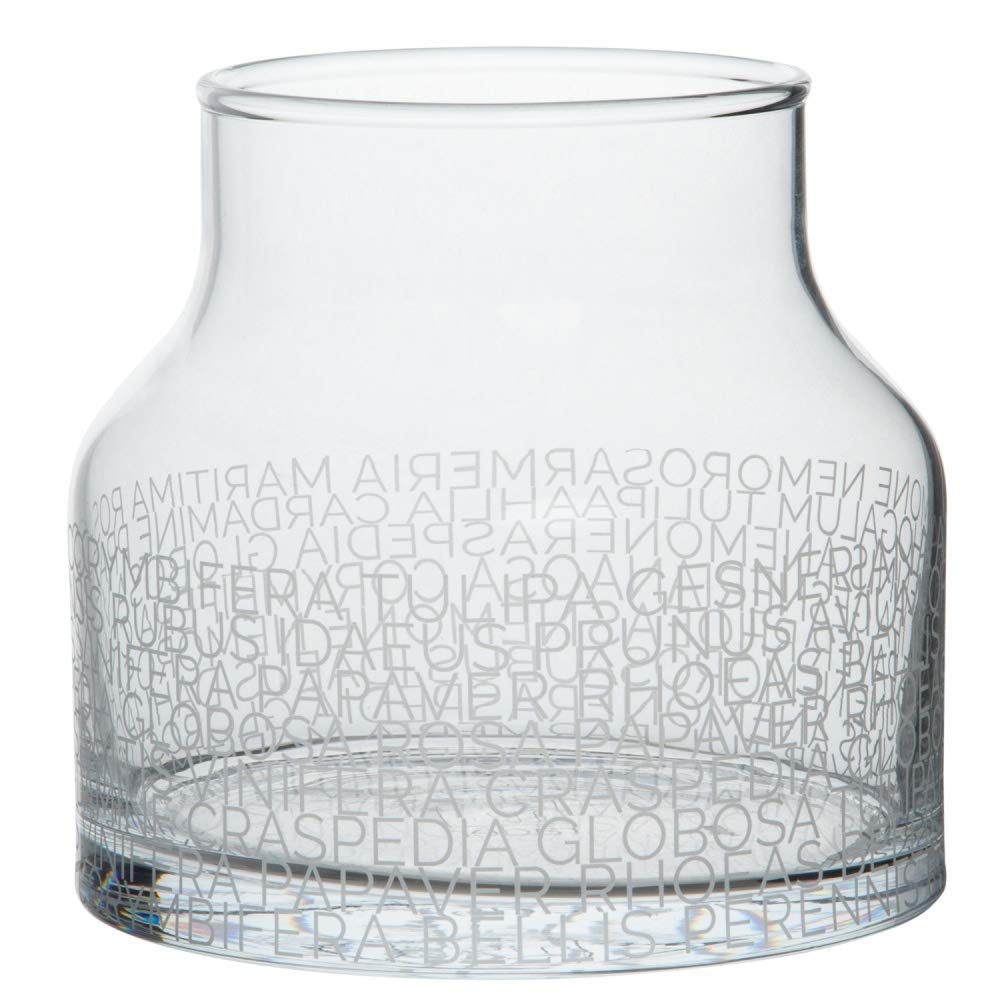 Räder Glasvase Botanische Namen City weiss höhe 13 cm, Durchmesser 14cm Höhe 13 cm, Durchmesser 14cm