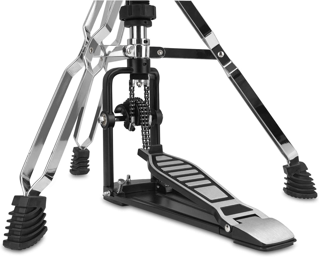 XDrum Hi-Hat Ständer Pro (stabile Bodenplatte, massive Fussplatte mit Doppelkettenzug, Federspannung