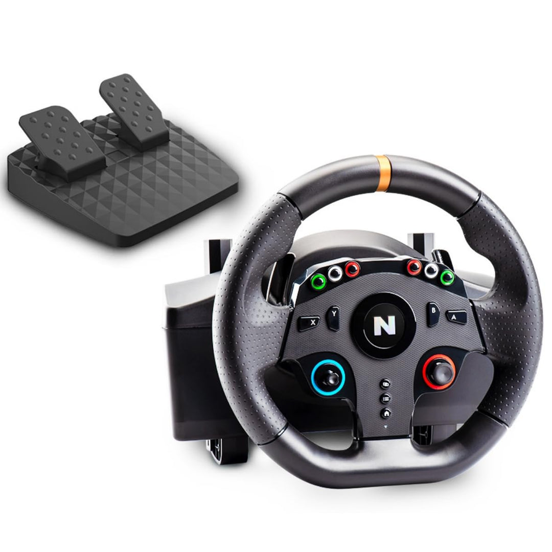 NITHO Drive Pro ONE V24 Gaming Rennlenkrad mit Pedalen, 270 Grad Spiele Lenkrad für PS4, PC, Xbox On