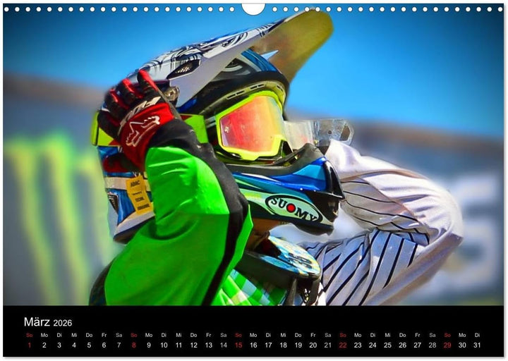 Motocross Kalender - Emotionen auf 2 Rädern (Wandkalender 2026 DIN A3 quer), CALVENDO Monatskalender