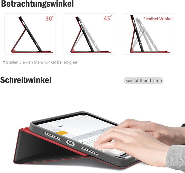 Antbox Hülle für iPad Mini 6. Gen 2021 8.3 Zoll mit tstifthalter Apple Pencil Halter Auto Schlaf/Wac