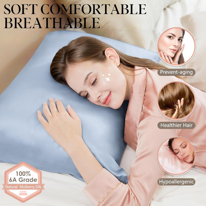 Seidenkissenbezug Jaciu Silk Pillowcase 21 Momme beidseitiger Seidenkissenbezug Kissenbezug Versteck
