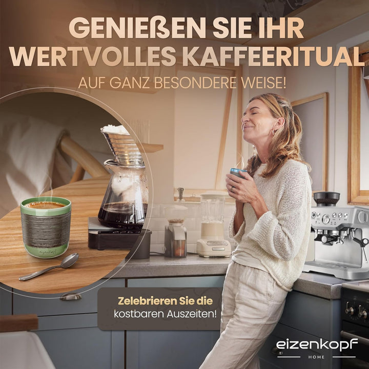 Design Espressotassen Set aus Handarbeit [4x160ml] für exklusiven Geschmack & Ihren individuellen St