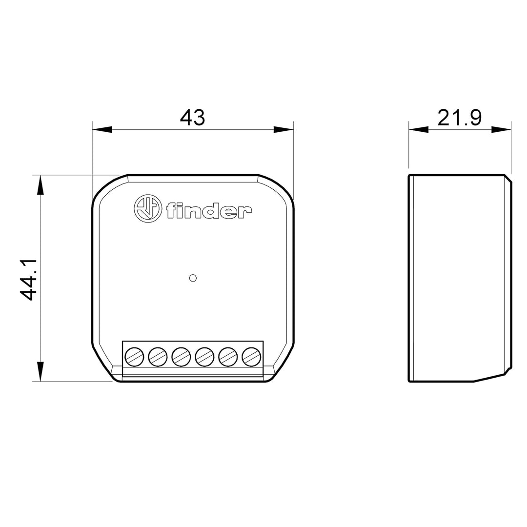 Finder 1YP28230B000 1Y Zubehör YESLY, 230 V, Standard, YESLY 2 Input, Bluetooth BLE, AC, 50/60Hz