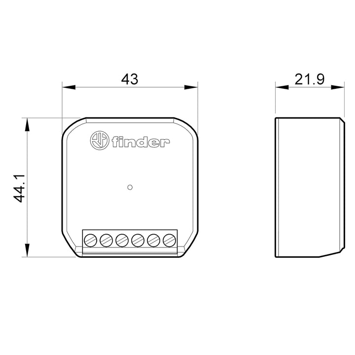 Finder 1YP28230B000 1Y Zubehör YESLY, 230 V, Standard, YESLY 2 Input, Bluetooth BLE, AC, 50/60Hz