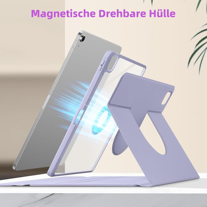 Bettdow für iPad Air 13 Zoll M3 2025/ M2 2024 Tastatur Hülle, Hoch-/Querformat Verwenden, QWERTZ Lay