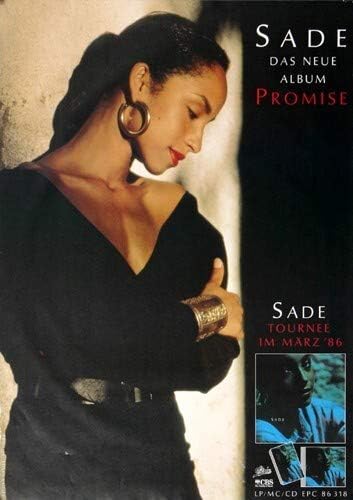 Sade - Diamond Life, 1986 » Konzertplakat/Premium Poster | Live Konzert Veranstaltung | DIN A1 «