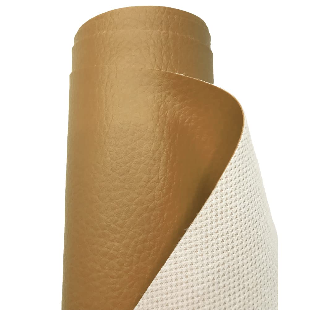 Premium Gekörnt Wasserdicht Kunstleder Gekörnt Lederimitat Texturiert Lederstoff Meterware - 500cm x