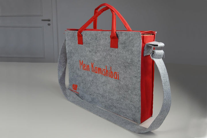 Umhängetasche "Mein Kamishibai". Modell 2019, Grau (Zubehör für das Erzähltheater Kamishibai): Model