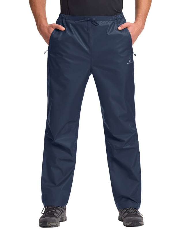 Pioneer Camp Regenhose Herren Wasserdicht 20000mm Leichte Packbar Fahrrad Überhose Winddichte Atmung