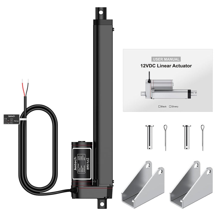 Justech Linear Actuator 250mm Hub max Linearantrieb 1000N Linearantrieb 14mm/s Motor Lineartechnik A