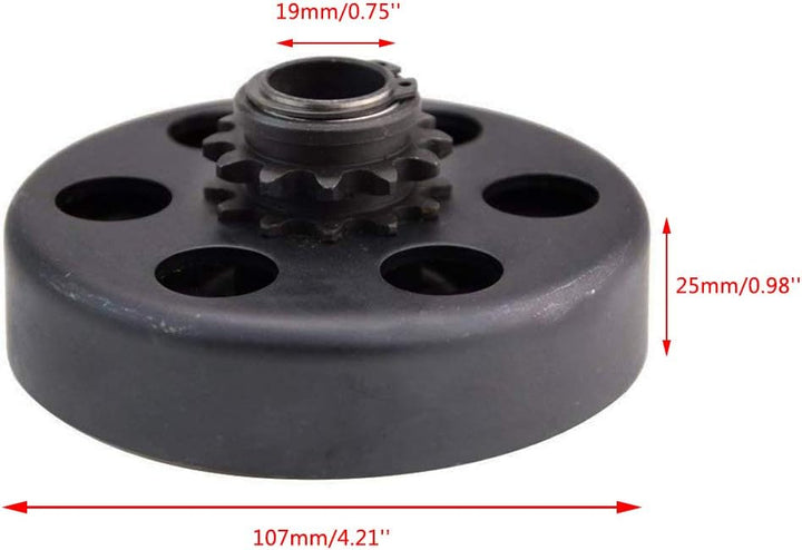 WOOSTAR Fliehkraftkupplung 3/4 Zoll Bohrung #35 Kette 12 Zahn Ersatz für GX120 GX140 GX160 GX200 168