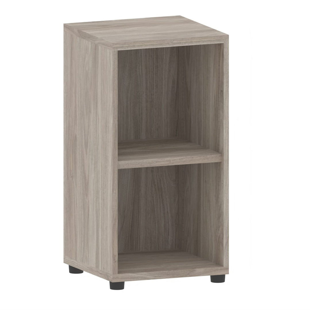 Aktenregal 2 Fächer| Büroregal 2 OH 40x40x77cm aus Holz | Büromöbel Ordnerregal Bücherregal Regal Ho