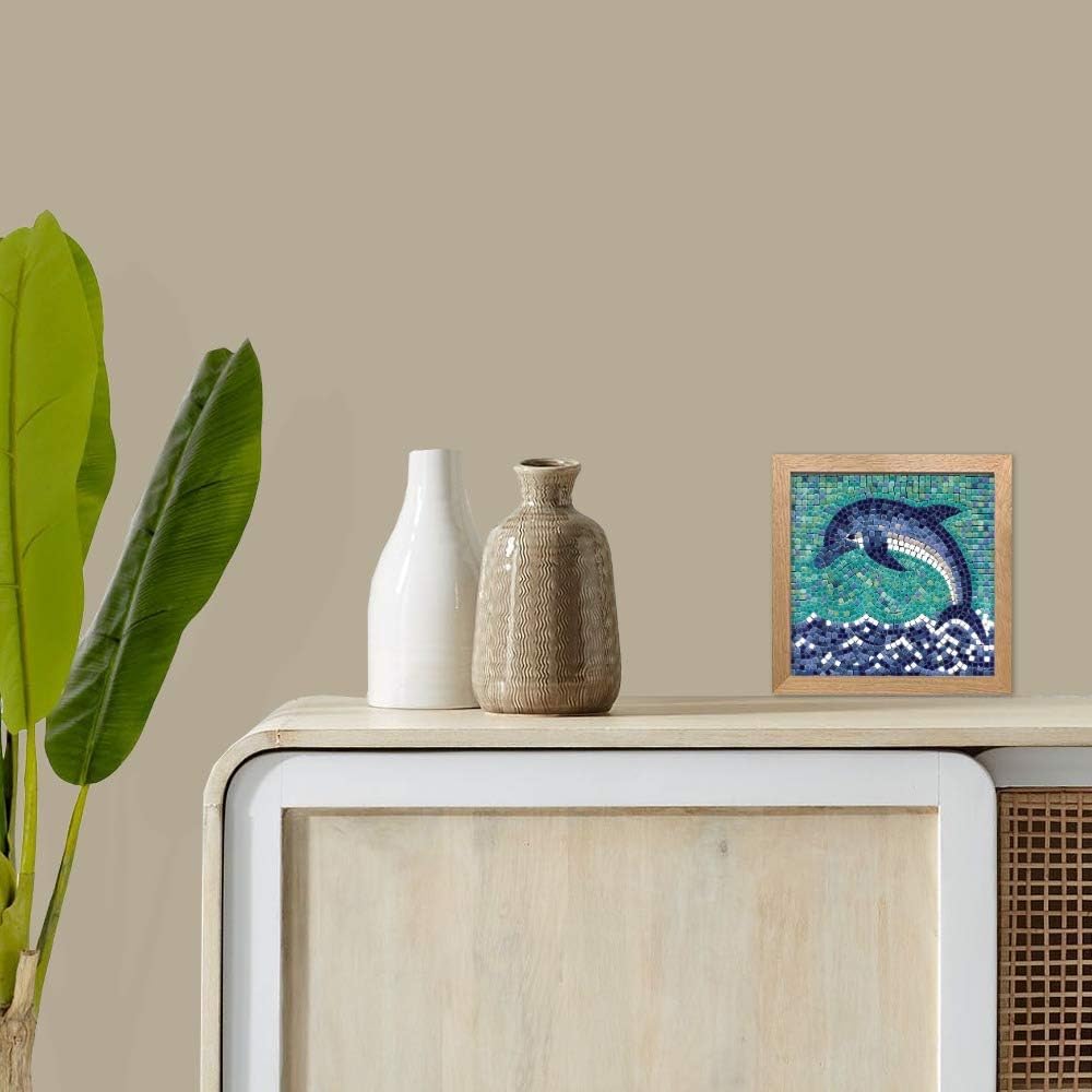 ALEA Mosaic Mosaik bastelset, DIY 20x20cm, Delphin, Delphin