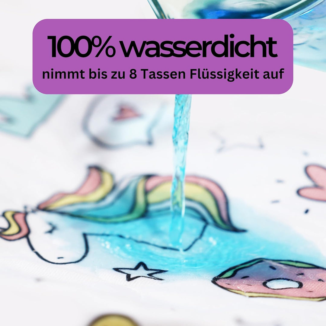Bettunterlage wasserdicht für Kinder I Einzelbett, Kinderbett, Babybett I Atmungsaktive, waschbare M