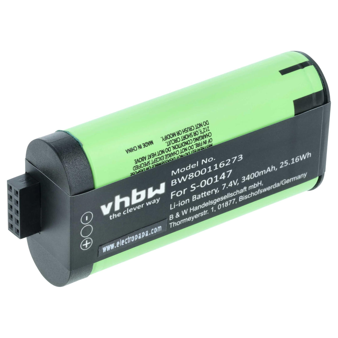 vhbw Akku Ersatz für Logitech 533-000116, 533-000138 für Lautsprecher Boxen Speaker (3400 mAh, 7,4 V