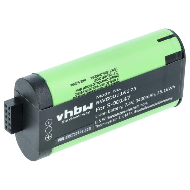 vhbw Akku Ersatz für Logitech 533-000116, 533-000138 für Lautsprecher Boxen Speaker (3400 mAh, 7,4 V