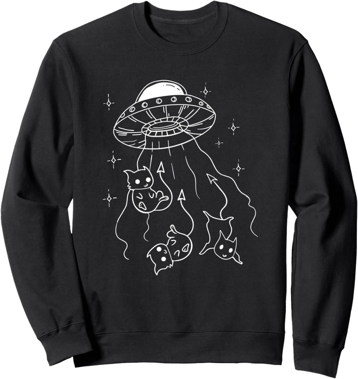 UFO Cat Devil Satanic Hail Satan Occult Men Women Gift Sweatshirt