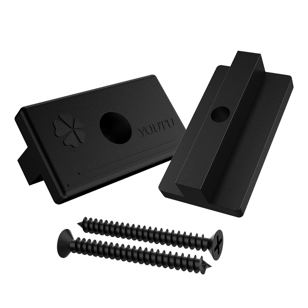 YOUTU® 200 Stück WPC Clips, Versteckte Befestigung mit T-Clip mit Schrauben, versteckte Befestigung